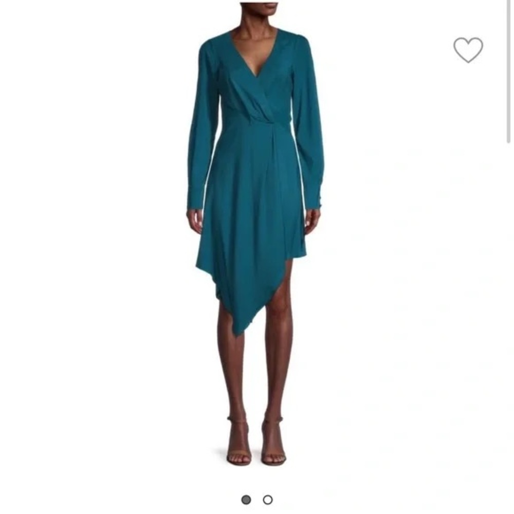 NWT Parker a-symmetrical teal dress